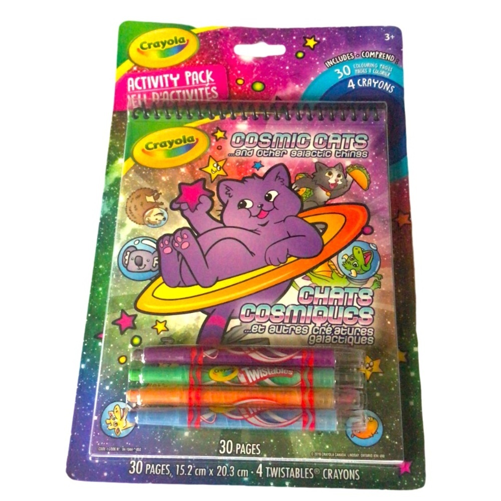 🌻4/$20 Crayola Cosmic Cats Colouring Book Activity Pack